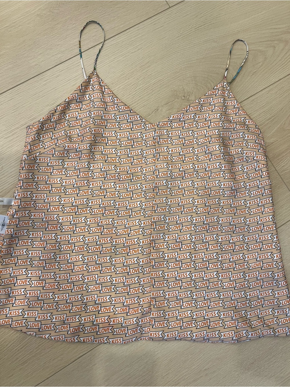 La Prestic Ouiston Floral & Dragon Print Spaghetti Strap Cami. - Picture 4 of 7